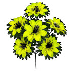 Искусственные цветы букет крокусы кружавчики, 35см  8061 изображение 1