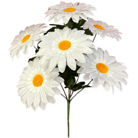 Искусственные цветы букет белые ромашки, 45см  8062 изображение 4330
