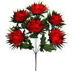 Штучні квіти букет ананаси з підставкою, 52см 8074 зображення 1