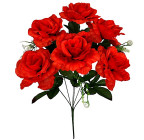 Штучні квіти букет троянди об'ємні, 50см 8080 зображення 1