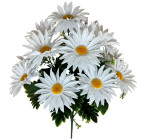 Искусственные цветы букет ромашки Классика, 50см  8081 изображение 1