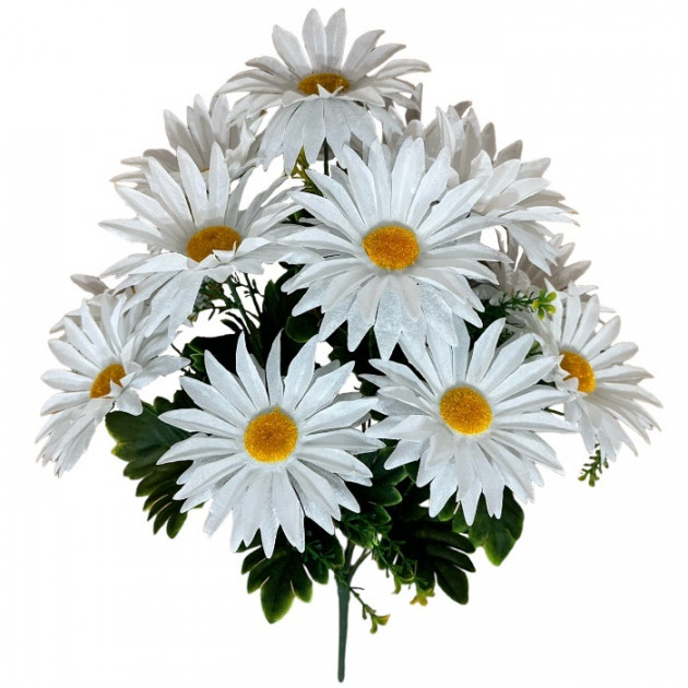 Штучні квіти букет ромашки Класика, 50см 8081 зображення 4340