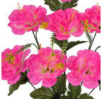 Искусственные цветы букет мальва махровая, 50см  857 изображение 3