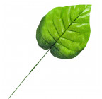 Лист штучний алокоззії зелений, 45см Лист 301 зображення 2