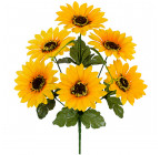 Штучні квіти букет соняшників, 34см 759 зображення 1