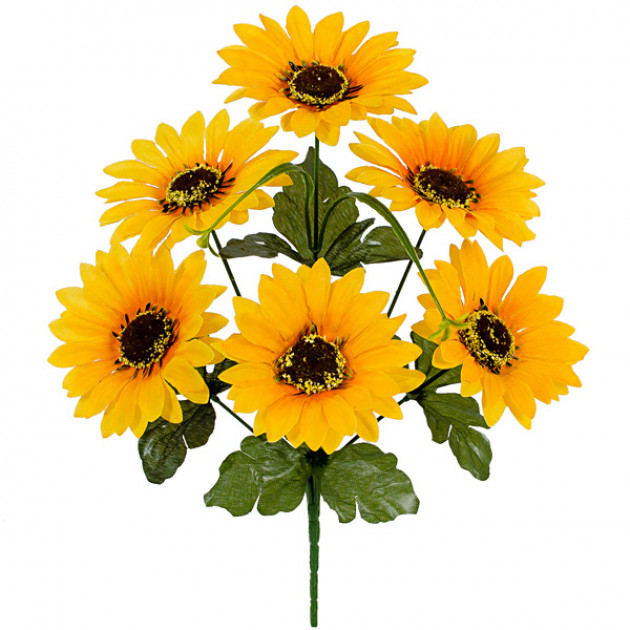 Штучні квіти букет соняшників, 34см 759 зображення 3052
