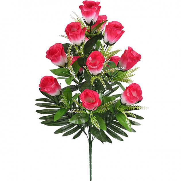 Штучні квіти букет бутонів Прикраса, 67см 0142 зображення 4489