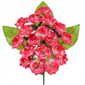 Искусственные цветы букет роз, 56см  001К изображение 3471