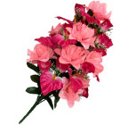 Искусственные цветы букет микс каллы с бутонами и розами, 65см  0189 изображение 1