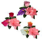 Искусственные цветы букет микс каллы с бутонами и розами, 65см  0189 изображение 2