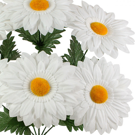 Искусственные цветы букет белых ромашек МАХХ, 51см  7097 изображение 3