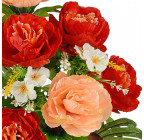 Искусственные цветы букет пионов Люкс, 58см  5021 изображение 3