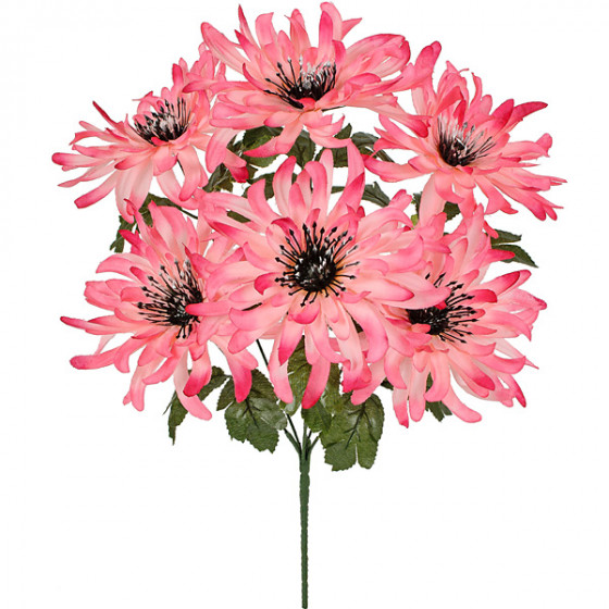 Искусственные цветы букет хризантем, 50см  8030 изображение 4