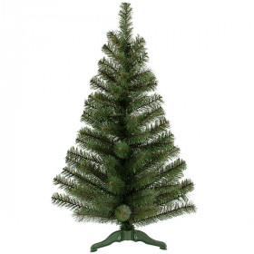 Ялинка новорічна зелена з коричневою серединою ПВХ 0,95 см, 5 шт ЕНЗКП95 зображення 3422