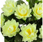 Штучні квіти букет атласних лотосів VIP, 51см 112 зображення 2