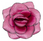 Искусственная Роза крупная атлас, 15см   Р-69к изображение 8
