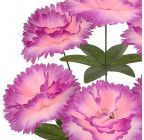 Искусственные цветы букет гвоздики, 45см  0010/Р изображение 2