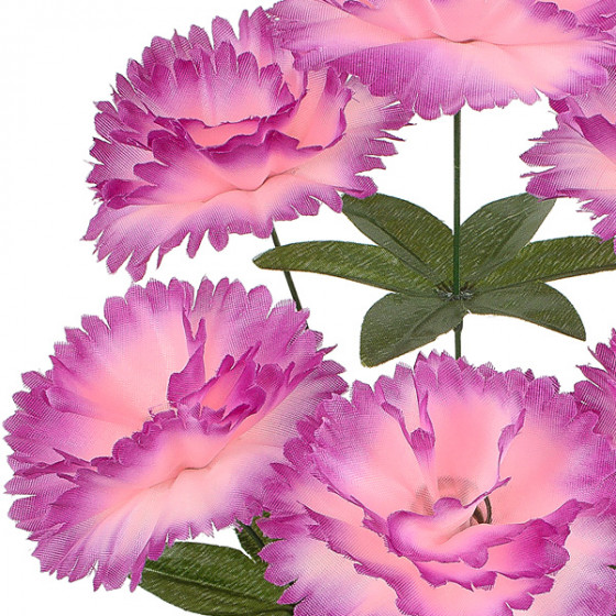 Искусственные цветы букет гвоздики, 45см  0010/Р изображение 3