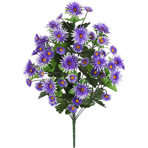 Штучні квіти букет айстри пластик, 61см 1090/Р зображення 4301
