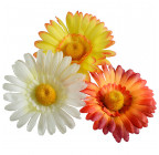Искусственные цветы букет астры трехцветные, 50см  5009 изображение 6