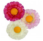 Искусственные цветы букет  хризантемы трехцветные, 49см 5012 изображение 5