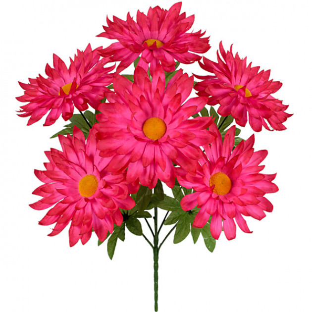 Искусственные цветы букет хризантем Корона, 56см 8055 изображение 2269