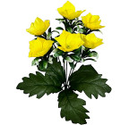 Искусственные цветы букет цветы жасмина на подкустнике, 31см 8056 изображение 1