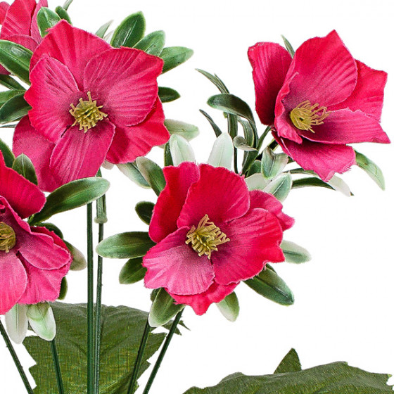 Искусственные цветы букет цветы жасмина на подкустнике, 31см 8056 изображение 9