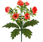 Искусственные цветы букет пионы искусственные с подкустником, 33см 8057 изображение 1