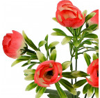 Искусственные цветы букет пионы искусственные с подкустником, 33см 8057 изображение 8
