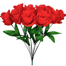 Троянда червона на ніжці, 56см Р-22 зображення 4582