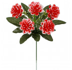 Искусственные цветы букет гвоздика пластик заливка, 25см  6027 изображение 1