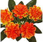 Искусственные цветы букет гвоздика пластик заливка, 25см  6027 изображение 6