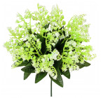 Искусственные цветы букет ландыш заливка 5 веток, 23см  6030 изображение 1