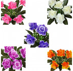 Штучні квіти букет нарцис пластик заливка, 25см 6031 зображення 2