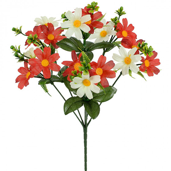 Искусственные цветы букет ромашек Россыпь, 35см  6034 изображение 4