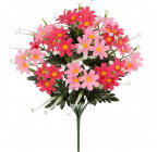 Искусственные цветы букет настоящих ромашек цветной дуэт, 44см  6038 изображение 1