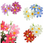 Искусственные цветы букет настоящих ромашек цветной дуэт, 44см  6038 изображение 2