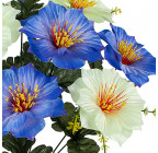 Штучні квіти букет Далія атлас 11-ка, 51см 6041 зображення 2