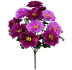 Искусственные цветы букет далия атлас 11-ка, 52см  6041 изображение 4