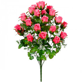 Искусственные цветы букет бутонов роз Римма, 69см  110 изображение 1449