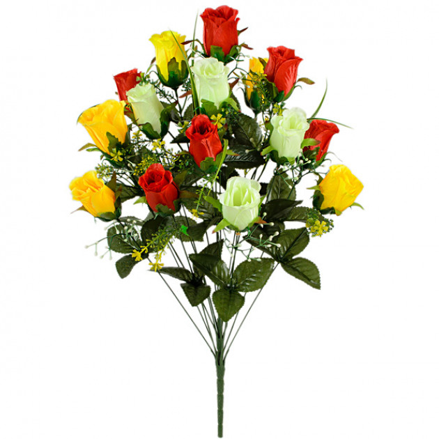 Искусственные цветы букет бутон роз Мелодия, 67см  131 изображение 1454