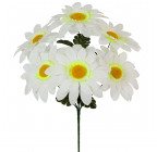 Искусственные цветы букет ромашки крупной, 41см  6062 изображение 1