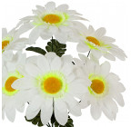 Искусственные цветы букет ромашки крупной, 41см  6062 изображение 2