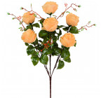Штучні квіти букет троянди з гілками, 62см 2008 зображення 1