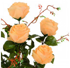 Искусственные цветы букет розы с ветками, 62см  2008 изображение 12