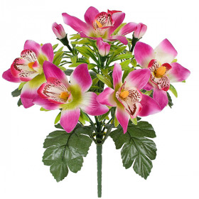 Искусственные цветы букет орхидеи декор с детками, 29см 392/Р изображение 4302