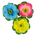 Штучні квіти букет триколірний лотос, 44см 497 зображення 4