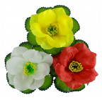 Искусственные цветы букет трехцветный лотос, 44см  497 изображение 7
