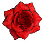 Искусственная Роза средняя шёлк, 10см  РхбК изображение 12